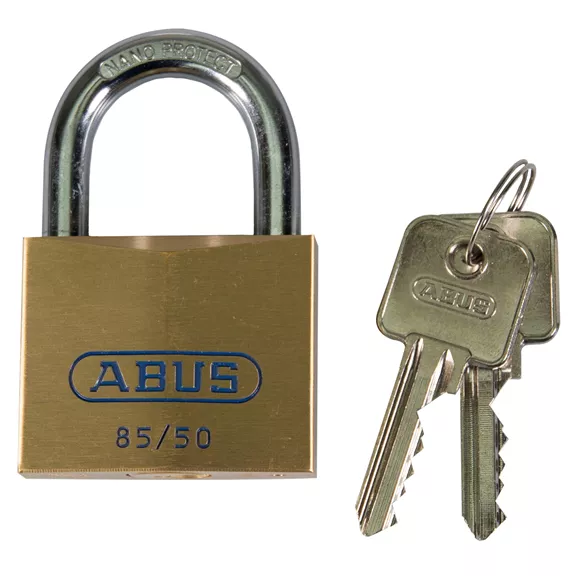 ABUS 85/50 lakat, két kulccsal