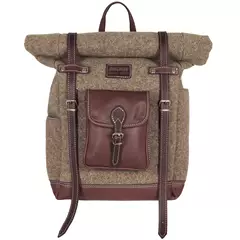 AKAH Rolltop hátizsák bivalybőrből és gyapjúfilcből 55x65 cm