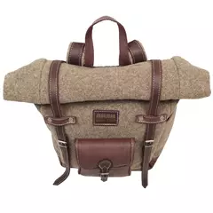 AKAH Rolltop hátizsák bivalybőrből és gyapjúfilcből 55x65 cm