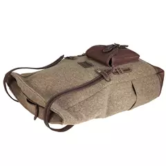 AKAH Rolltop hátizsák bivalybőrből és gyapjúfilcből 55x65 cm