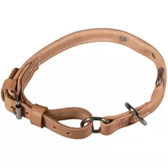 AKAH kiképző bőr nyakörv 2 cm széles, méret: 60 cm