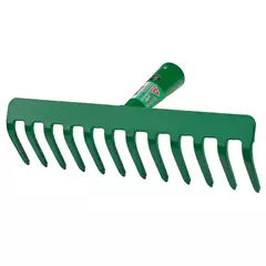 Acél gereblye nyél nélkül, 12 fog, 30 cm széles