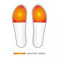 Alpenheat HOTsole vezeték nélküli fűtött talpbetét, schwarz-orange, S/M