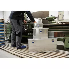 Alutec Comfort 153 Liter szállító doboz, HxSZxMa 1182 x 385 x 398 mm, 8,84 kg.