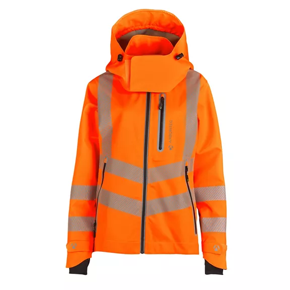 Arbortec BreatheDry Female női vízálló munka kabát, high vis orange, 34/36.