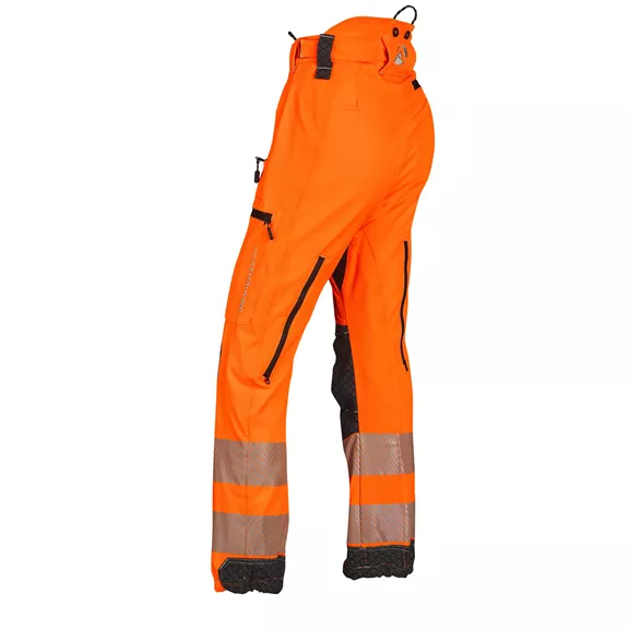 Arbortec Breatheflex Pro Hi-Vis Female, női vágásvédelmi nadrág, high vis orange, 36/38.