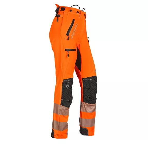 Arbortec Breatheflex Pro Hi-Vis Female, női vágásvédelmi nadrág, high vis orange, 46/48.