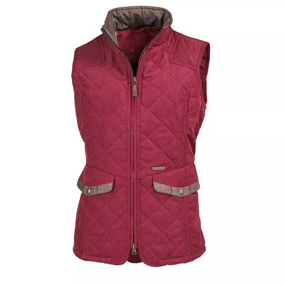 Baleno női steppelt mellény Chester, burgundy, L