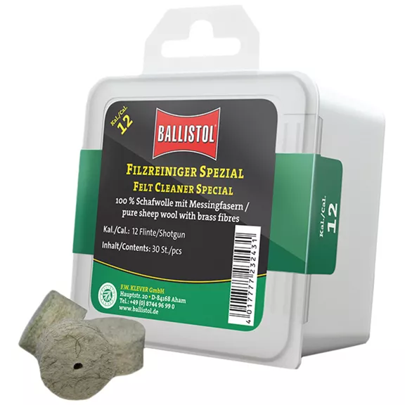 Ballistol Spezial tisztítófilc, Kaliber 12 GA, 30 db