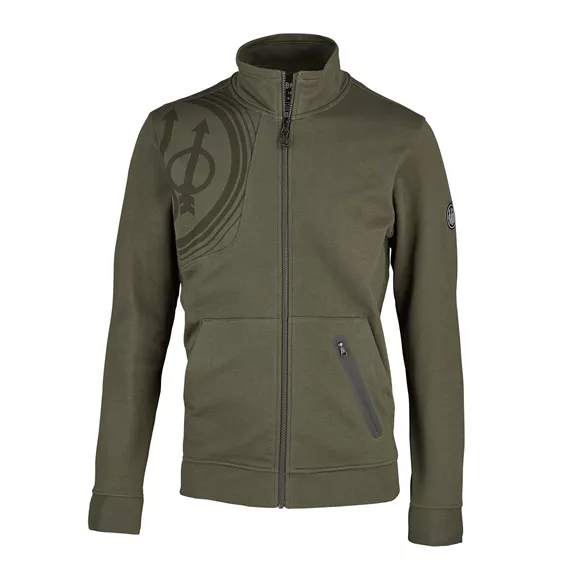 Beretta Corporate férfi cipzáros pulóver, green stone, S