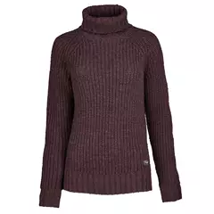Bergans Nordmarka Merino High Neck Jumper, női pulóver, amarone red,  XL.
