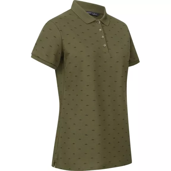 Blaser Allover női póló, dunkel olive/schwarz, 36