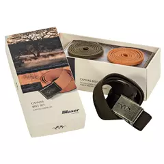 Blaser Canvas öv szett (3 db-os), narancs, olajzöld, barna Blaser Canvas öv szett (3 db-os), narancs, olajzöld, barna