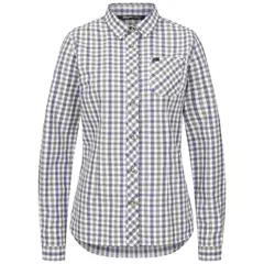 Blaser Juna hosszú ujjú blúz, olive/blue checked, 42