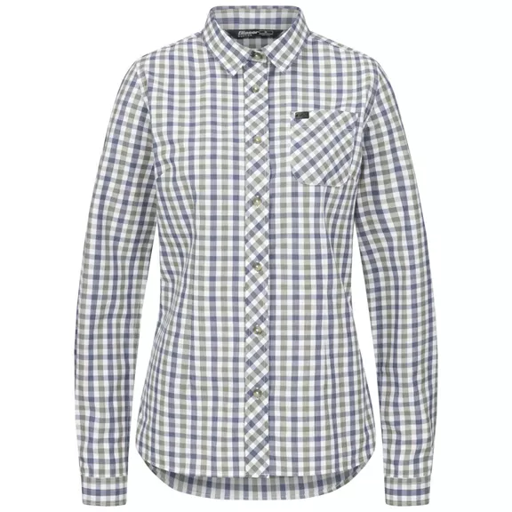 Blaser Juna hosszú ujjú blúz, olive/blue checked, 42