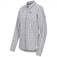 Blaser Juna hosszú ujjú blúz, olive/blue checked, 42