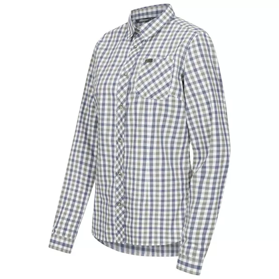 Blaser Juna hosszú ujjú blúz, olive/blue checked, 42