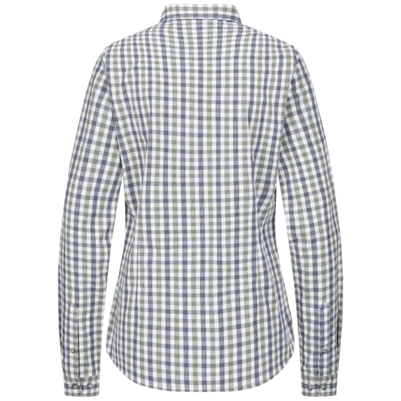 Blaser Juna hosszú ujjú blúz, olive/blue checked, 42