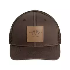 Blaser Leather Badge sapka, Dark brown