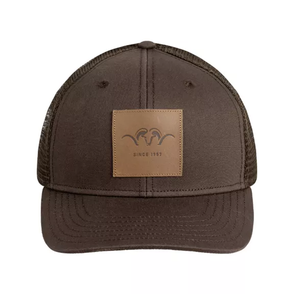 Blaser Leather Badge sapka, Dark brown