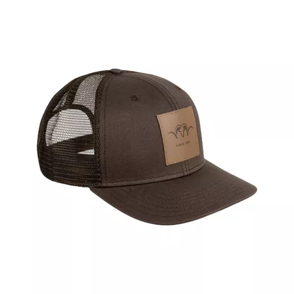 Blaser Leather Badge sapka, Dark brown