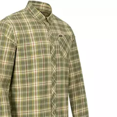 Blaser Louie hosszú ujjú férfi ing, olive/red checked, S