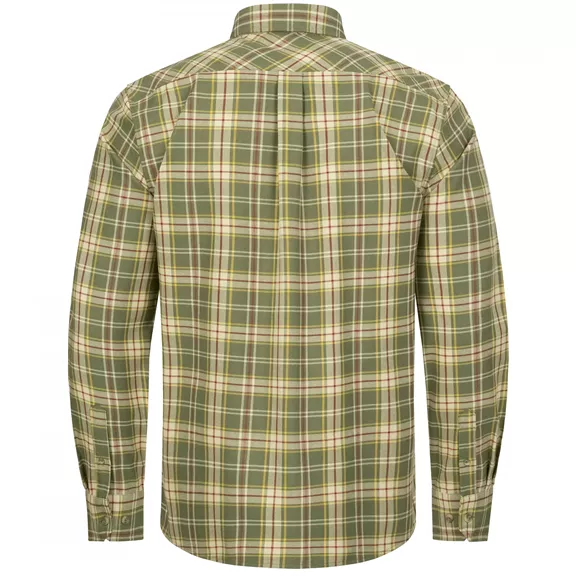 Blaser Louie hosszú ujjú férfi ing, olive/red checked, S