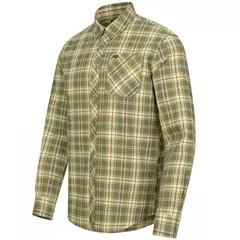 Blaser Louie hosszú ujjú férfi ing, olive/red checked, S