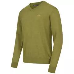 Blaser Merino V-nyakú férfi pulóver, Vivid green, S