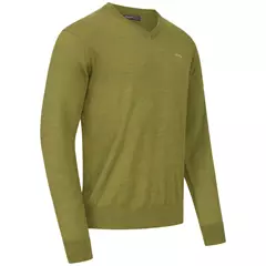 Blaser Merino V-nyakú férfi pulóver, Vivid green, S