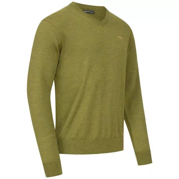 Blaser Merino V-nyakú férfi pulóver, Vivid green, S