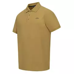 Blaser Solid 25 férfi galléros póló, dull gold, L