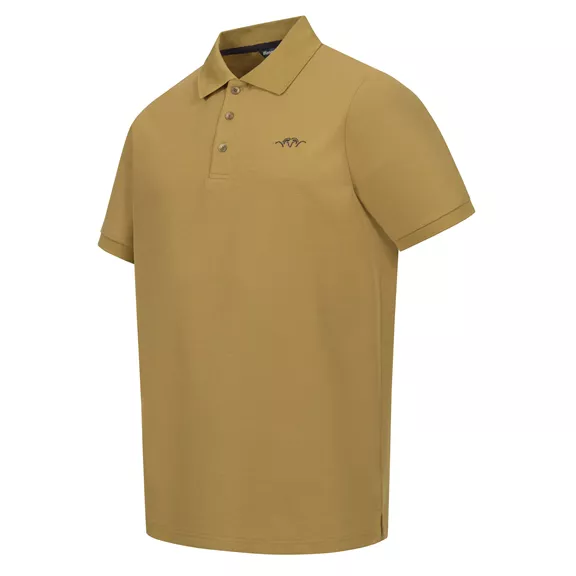 Blaser Solid 25 férfi galléros póló, dull gold, L