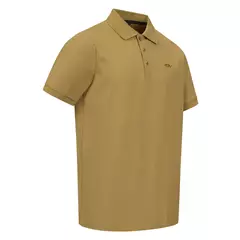 Blaser Solid 25 férfi galléros póló, dull gold, M