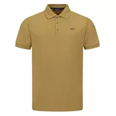 Blaser Solid 25 férfi galléros póló, dull gold, S