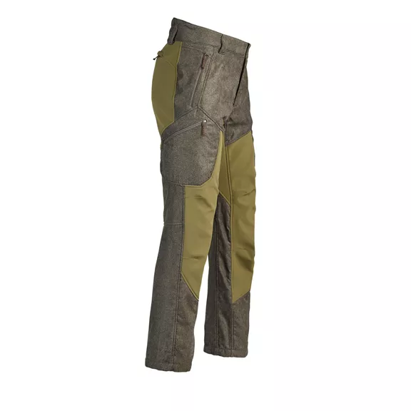 Blaser Vintage Whizz férfi softshell nadrág, Olive mélange-Black, 48