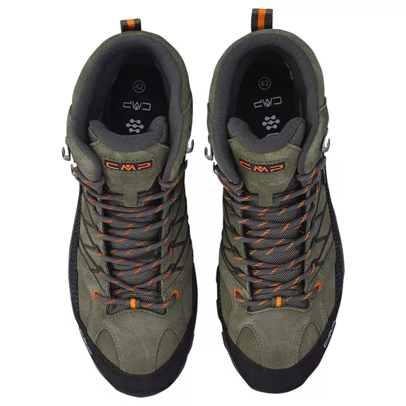 CMP Rigel Mid WP férfi túracipő, olive-flame, 44.
