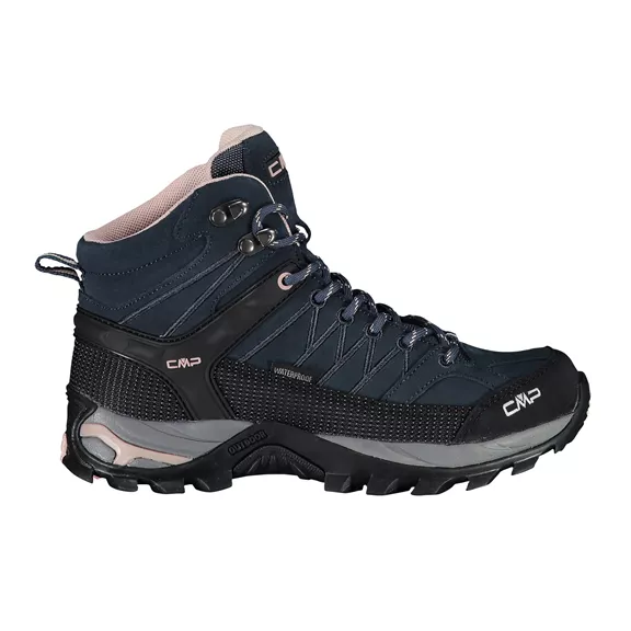 CMP Rigel Mid WP női trekking cipő, asphalt-antracite-rose, 37