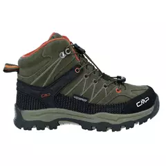 CMP Rigel Mid WP vízálló gyerek túracipő, olive-sage, 28.