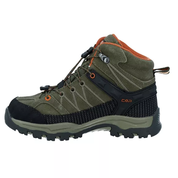 CMP Rigel Mid WP vízálló gyerek túracipő, olive-sage, 28.