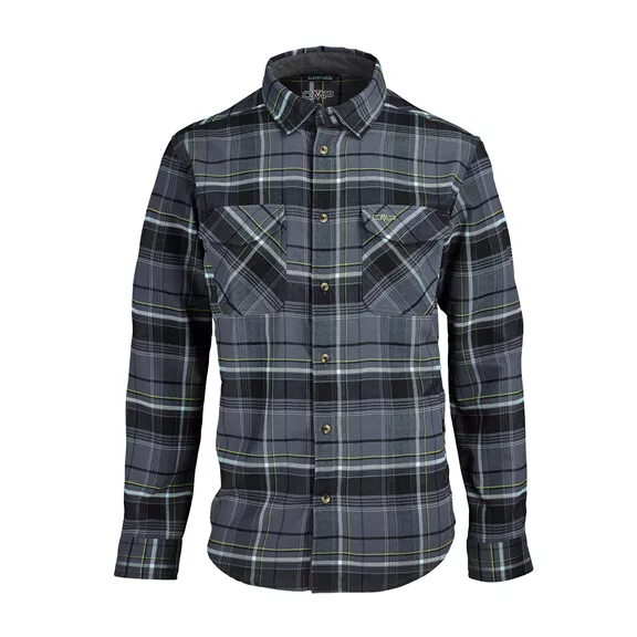 CMP férfi flanel ing, titanio-nero, 50.