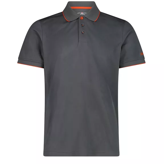 CMP férfi galléros póló, grey, 58.