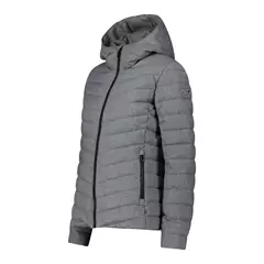 CMP női kapucnis steppelt dzseki, antracite mel, 36.