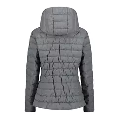 CMP női kapucnis steppelt dzseki, antracite mel, 36.