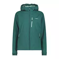 CMP női kapucnis szél és eső dzseki, trek green, 46.