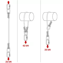 Camp Anchor Cable acélsodrony kantár, 50 cm, 220 g.