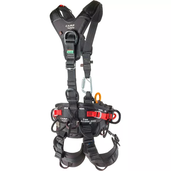 Camp Tree Access ANSI XT famászó heveder vállpánttal, L, derék, 90-135 cm, comb, 60-75 cm, 3230 g.