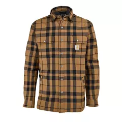 Carhartt Heavyweight Sherpa-Lined flanel ing, carhartt brown, XL.