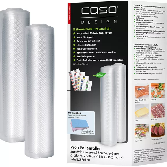 Caso vákuumfólia tekercs 30×600 cm