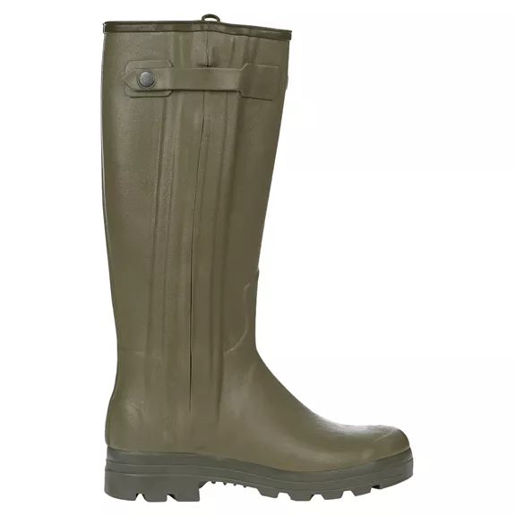 Le Chameau Chasseur Leather gumicsizma, vert vierzon, 47